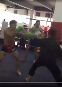 散打被打视频,散打高手遭遇挑战，一招制胜背后的技巧揭秘